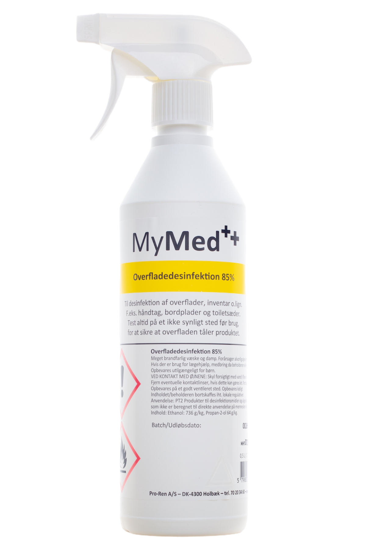 Overfladedesinfektion spray 85% | 500 ml spray